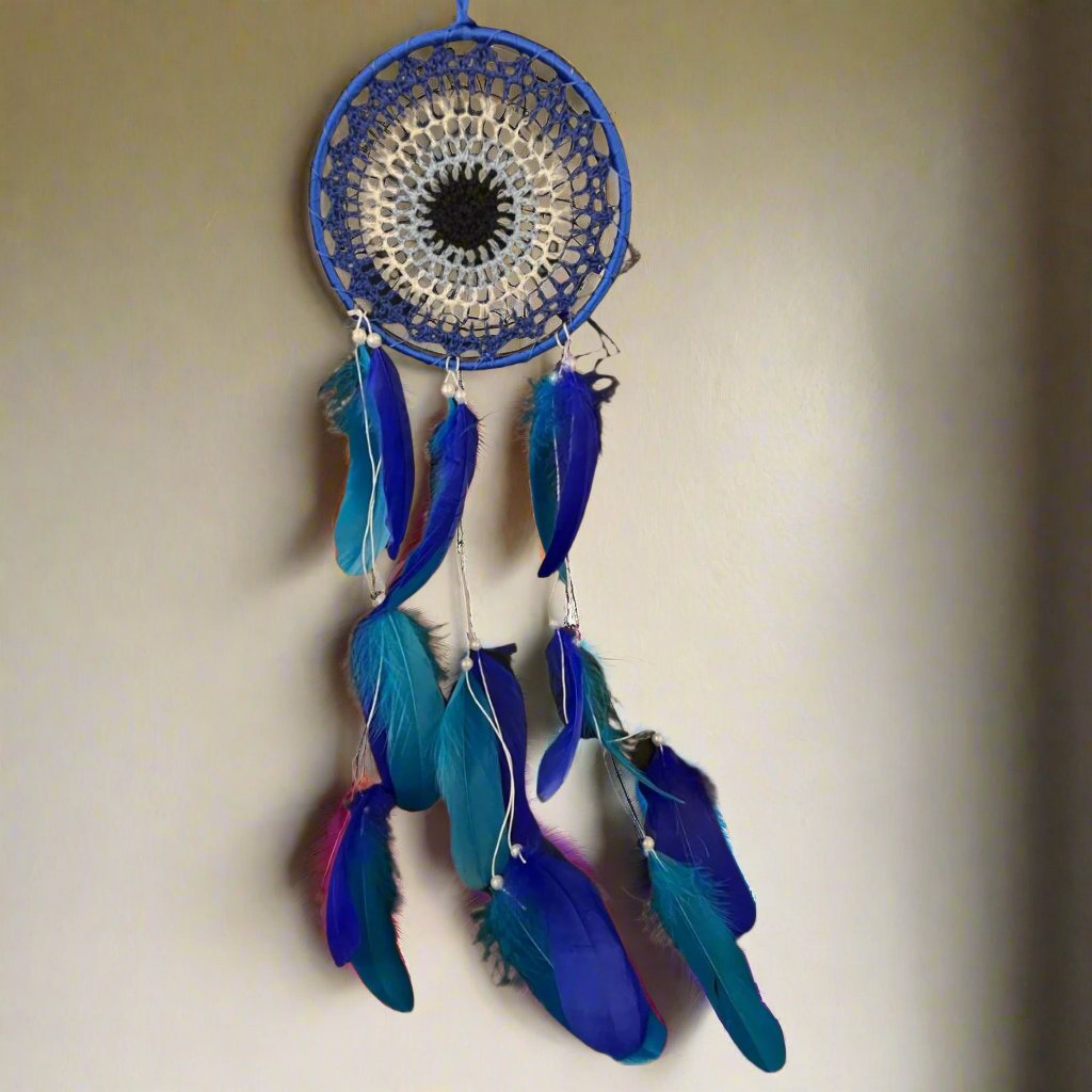 Blue Dream Catcher Wall Hanging