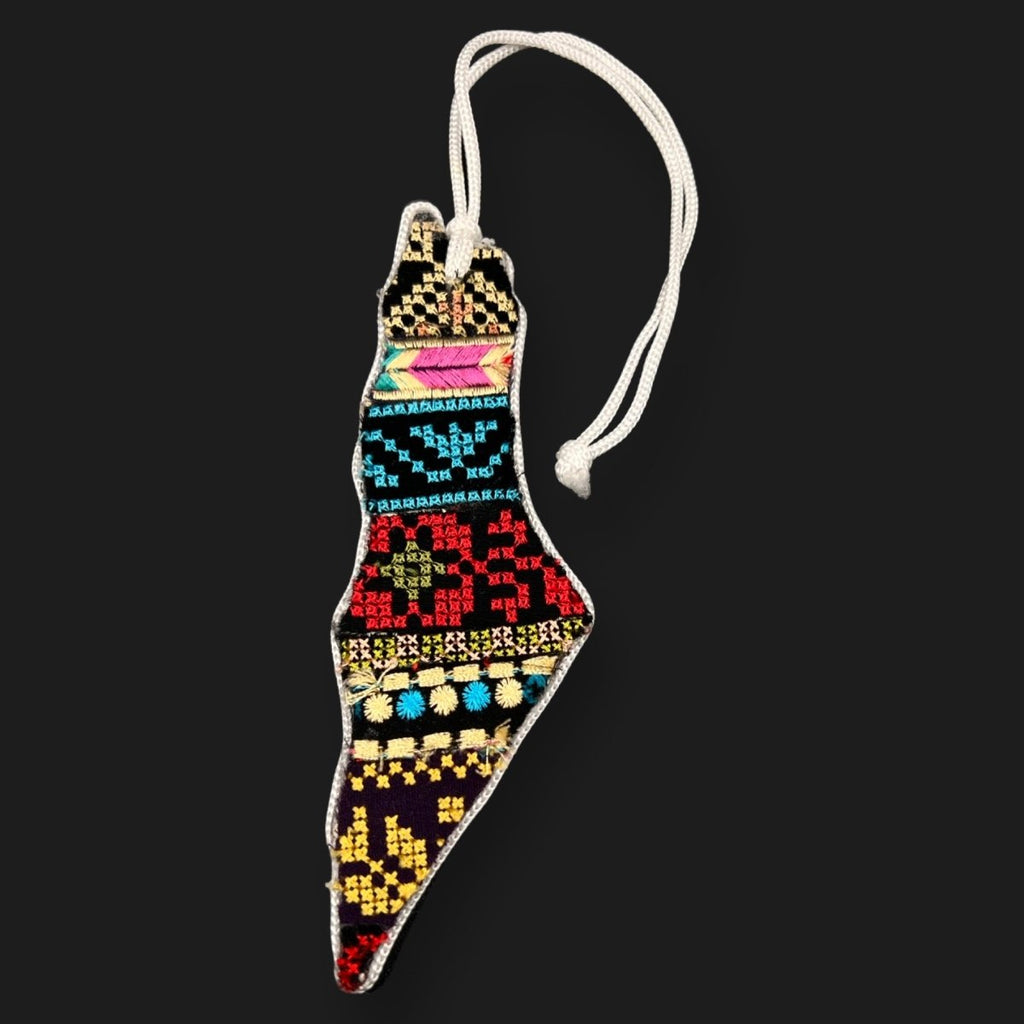 Bookmark Handmade Tatreez Embroidery Palestinian Map