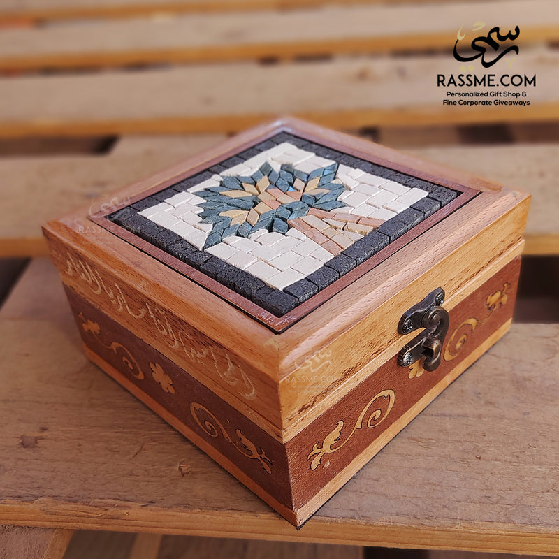 Kinz Mosaics Tree of Life Wooden Box