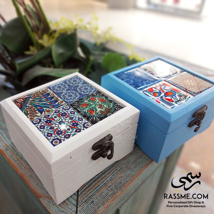 Small Wooden Box Oriental Patterns