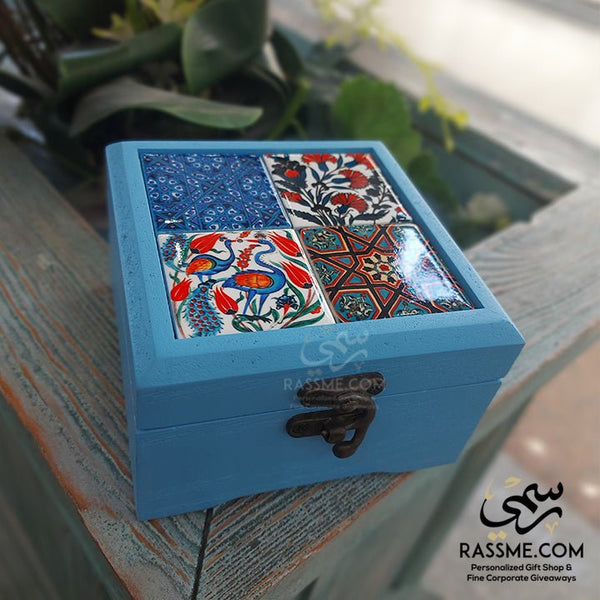 Small Wooden Box Oriental Patterns