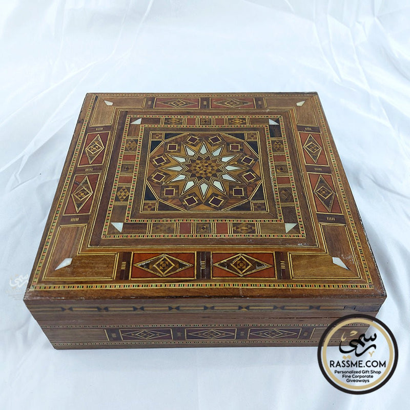 Large Handcrafted Mosaics with Mother Of Pearl Box