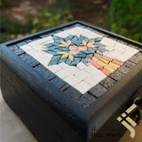 Mosaics Tree of Life Brown Wooden Box