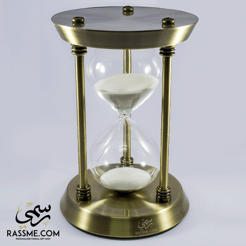 Hourglass Elegant Solid Brass Large Sand Clock - Free Engraving