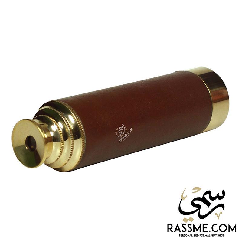 Solid Brass Telescope Leather Portable
