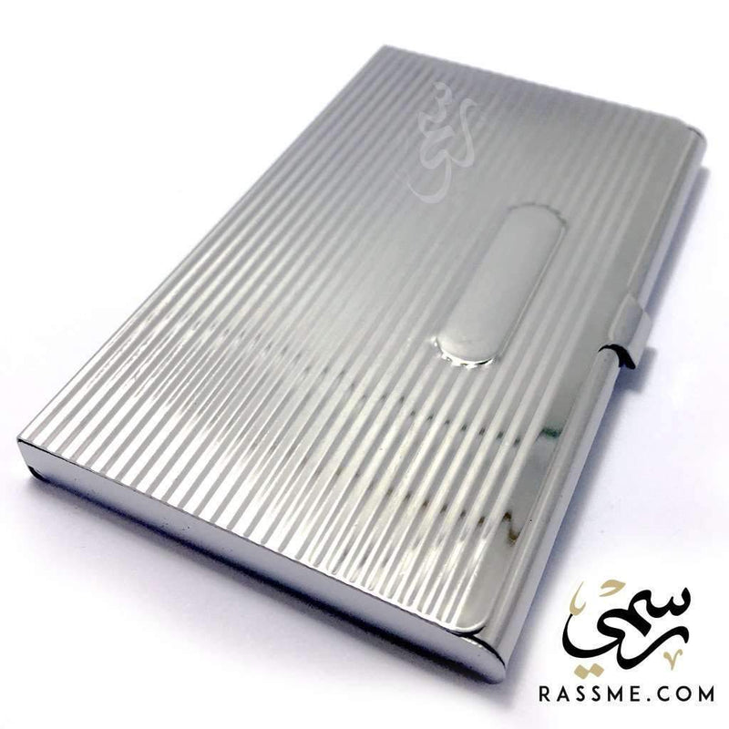 Business Card Holder Steel - Free Hand Engraving