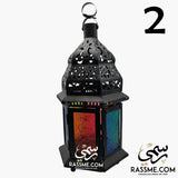Candle Regular Arabian Glass Lantern Desk