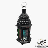 Candle Regular Arabian Glass Lantern Desk
