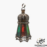 Candle Regular Arabian Glass Lantern Desk