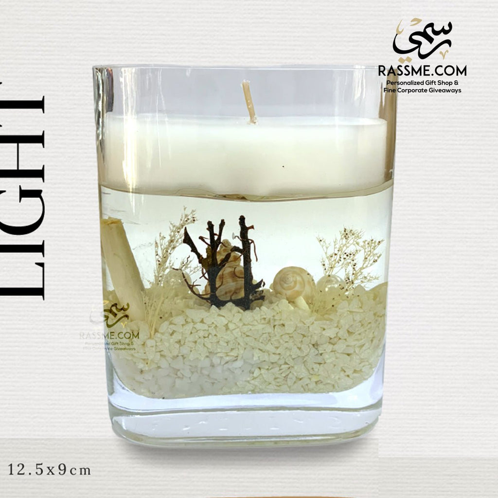 Personalized Candle Glass Wide