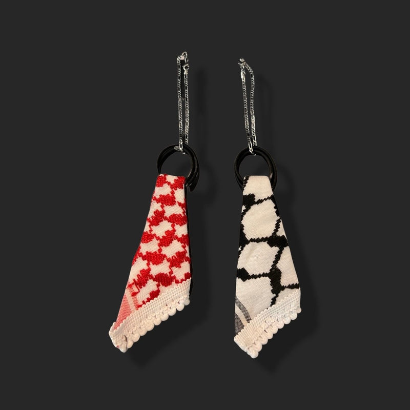 Car Mirror Hanging Palestine, Jordan pendant , Jordanian, Keffiyeh, Shemagh