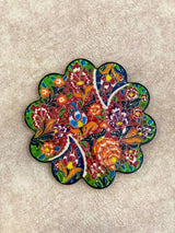 Ceramic Coaster Wall Dishes, Ceramic Tile Trivet, Hot Pad, Kitchen Decor hanging