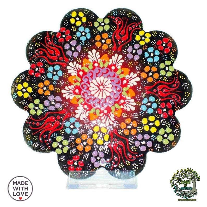 Ceramic Coaster Wall Dishes, Ceramic Tile Trivet, Hot Pad, Kitchen Decor hanging