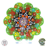 Ceramic Coaster Wall Dishes, Ceramic Tile Trivet, Hot Pad, Kitchen Decor hanging