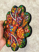 Ceramic Coaster Wall Dishes, Ceramic Tile Trivet, Hot Pad, Kitchen Decor hanging