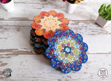 Ceramic Coaster Wall Dishes, Ceramic Tile Trivet, Hot Pad, Kitchen Decor hanging