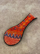 Ceramic Spoon Rest Tile Rack Pottery Spoon Holder Rack Kitchen