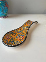 Ceramic Spoon Rest Tile Rack Pottery Spoon Holder Rack Kitchen