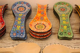 Ceramic Spoon Rest Tile Rack Pottery Spoon Holder Rack Kitchen