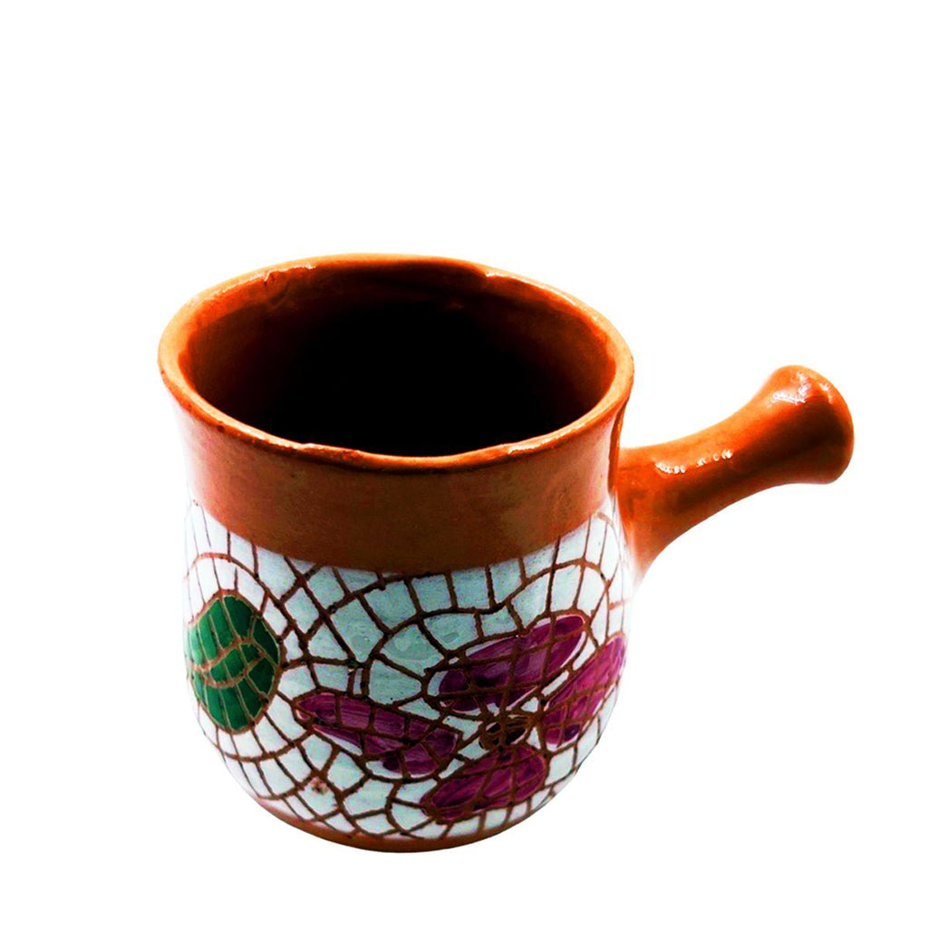 Coffee Pot Handcrafted Clay Mosaics