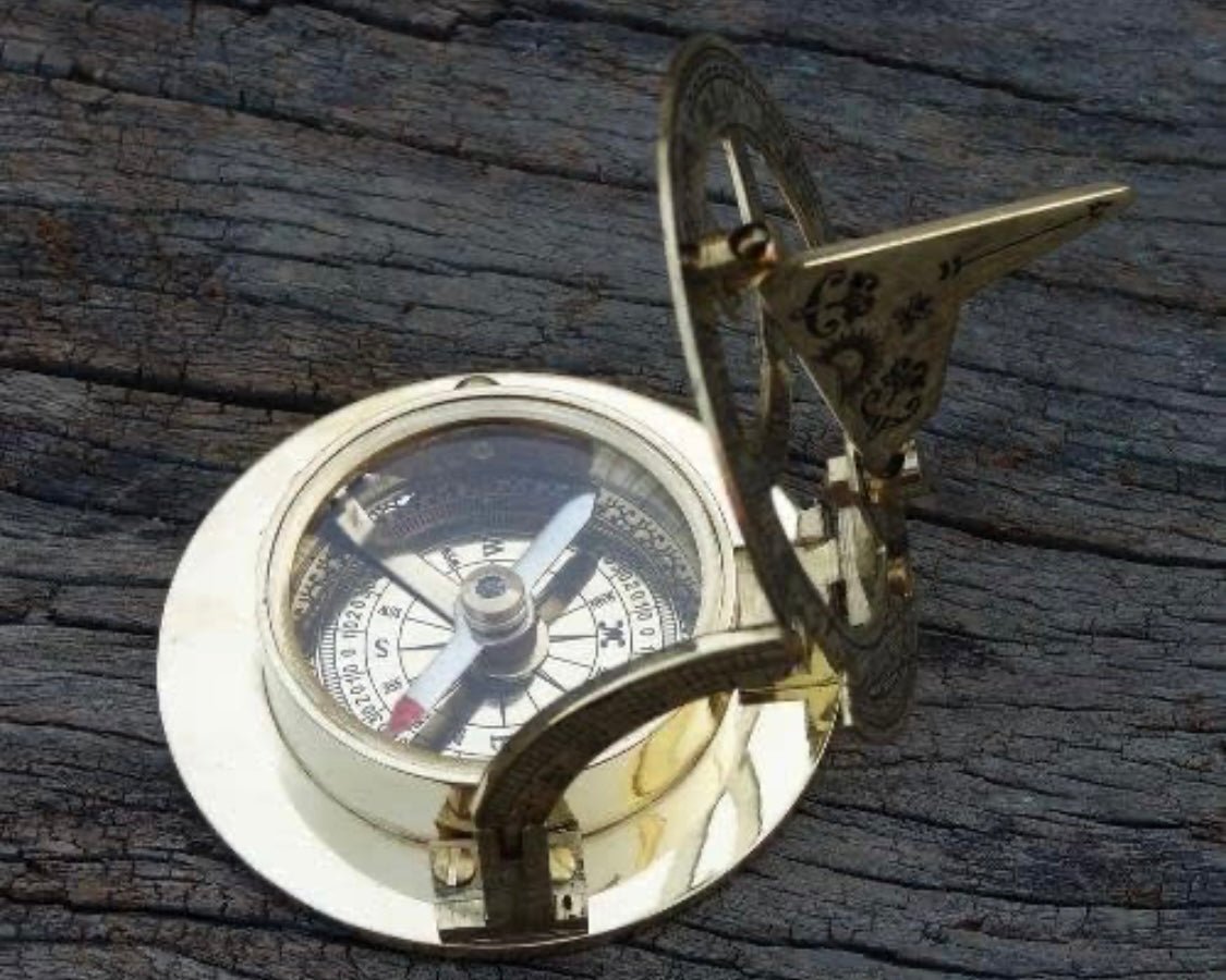 Compass and Sundial Brass