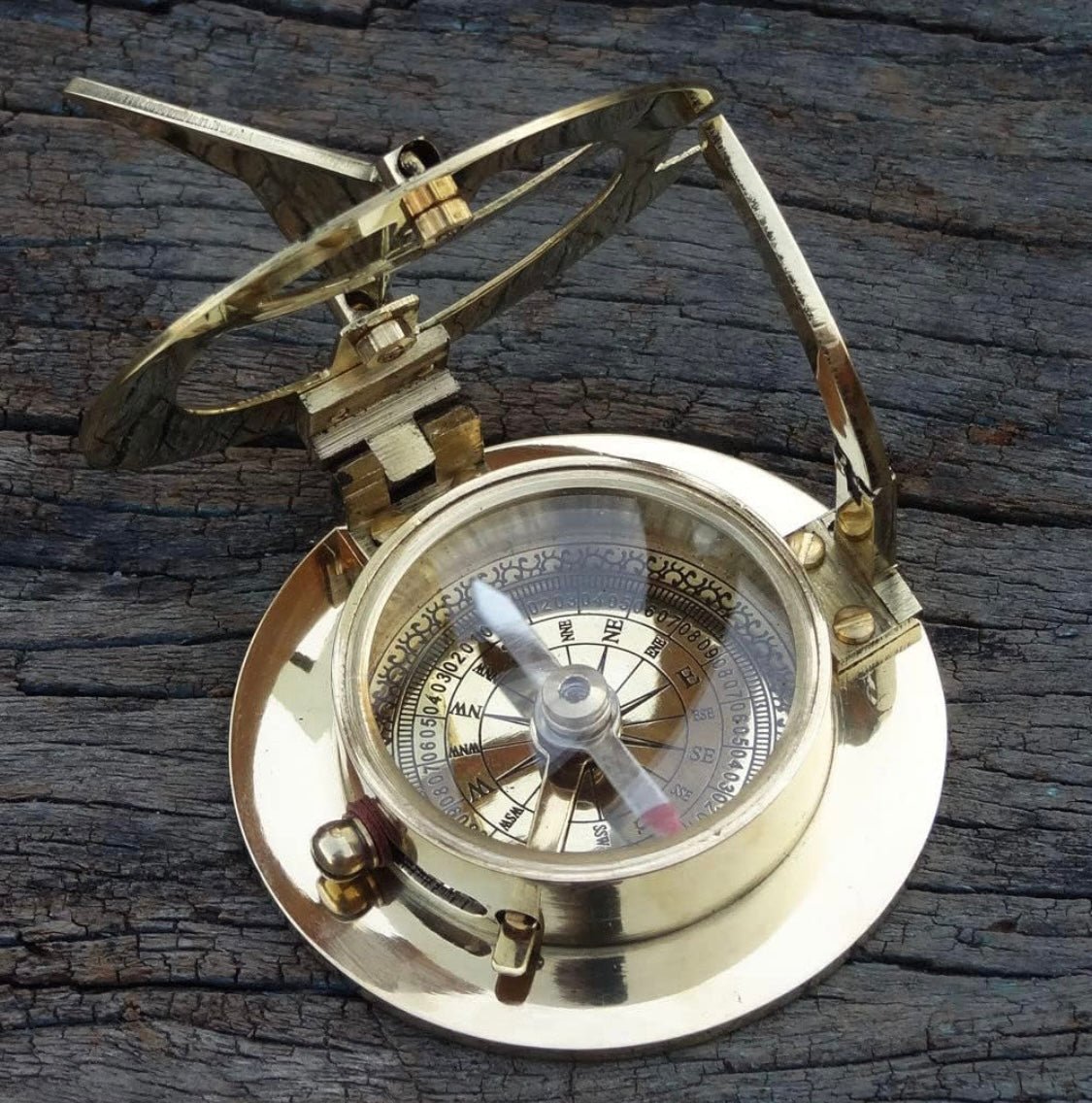 Compass and Sundial Brass