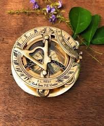 Compass and Sundial Brass