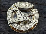 Compass and Sundial Brass