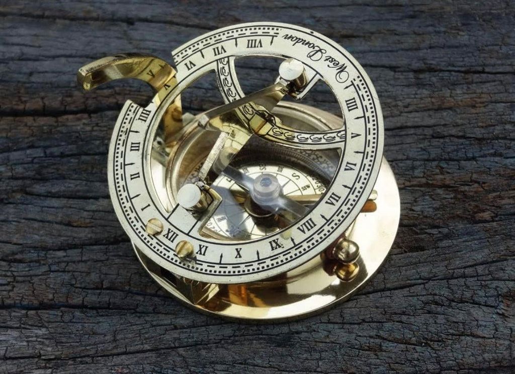 Compass and Sundial Brass