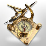 Compass Water Meter and Sundial Brass