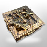 Compass Water Meter and Sundial Brass