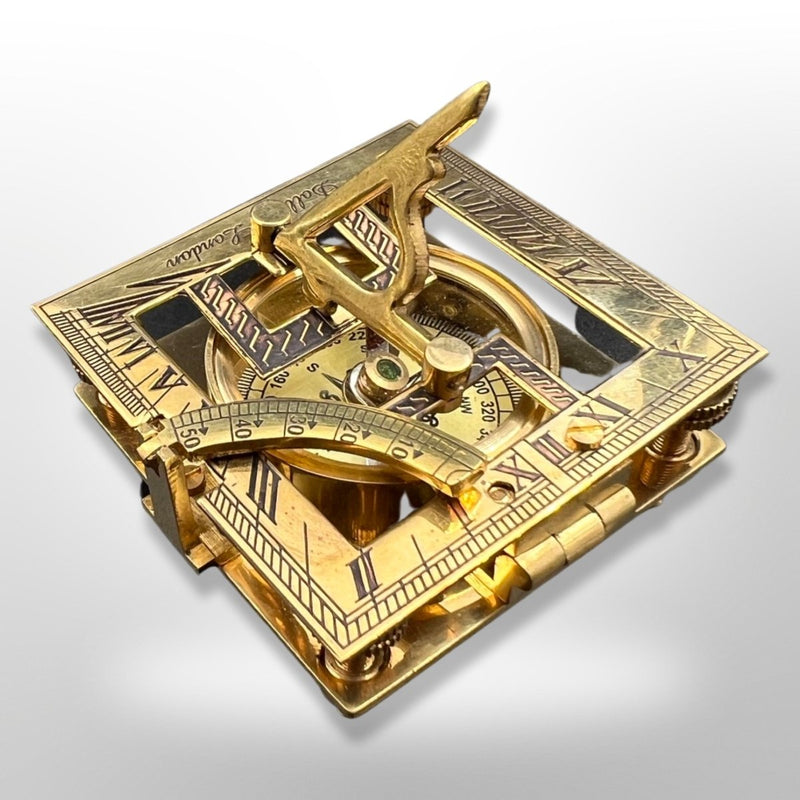Compass Water Meter and Sundial Brass