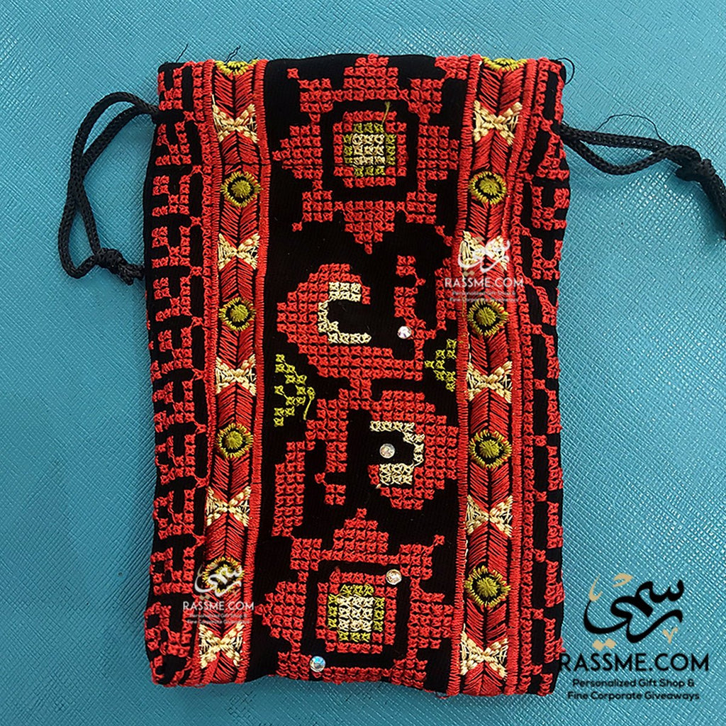 Tatreez Embroidery Mobile Cover Red and Black