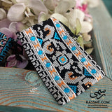 Tatreez Embroidery Mobile Cover Blue and Yello
