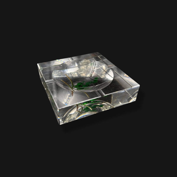 Crystal Ashtray Thick Glass Personalized