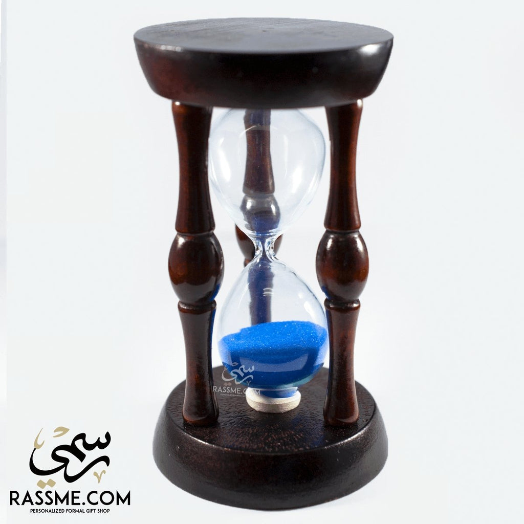 Hourglass Wooden Cage Sand Clock - Free Engraving