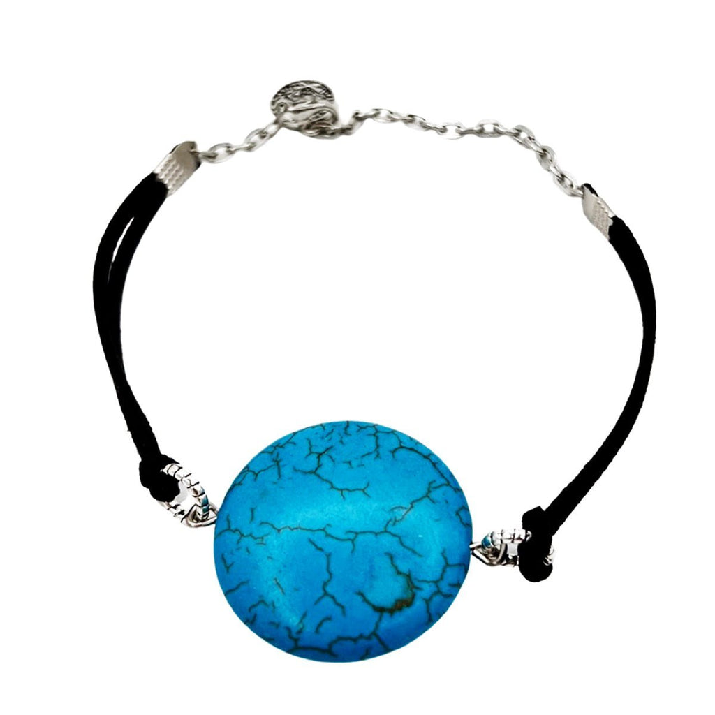 Custom Blue Round Bracelet