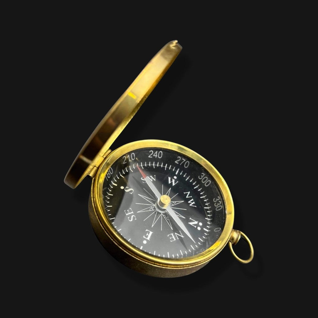 Customized Brass Compass with Lid