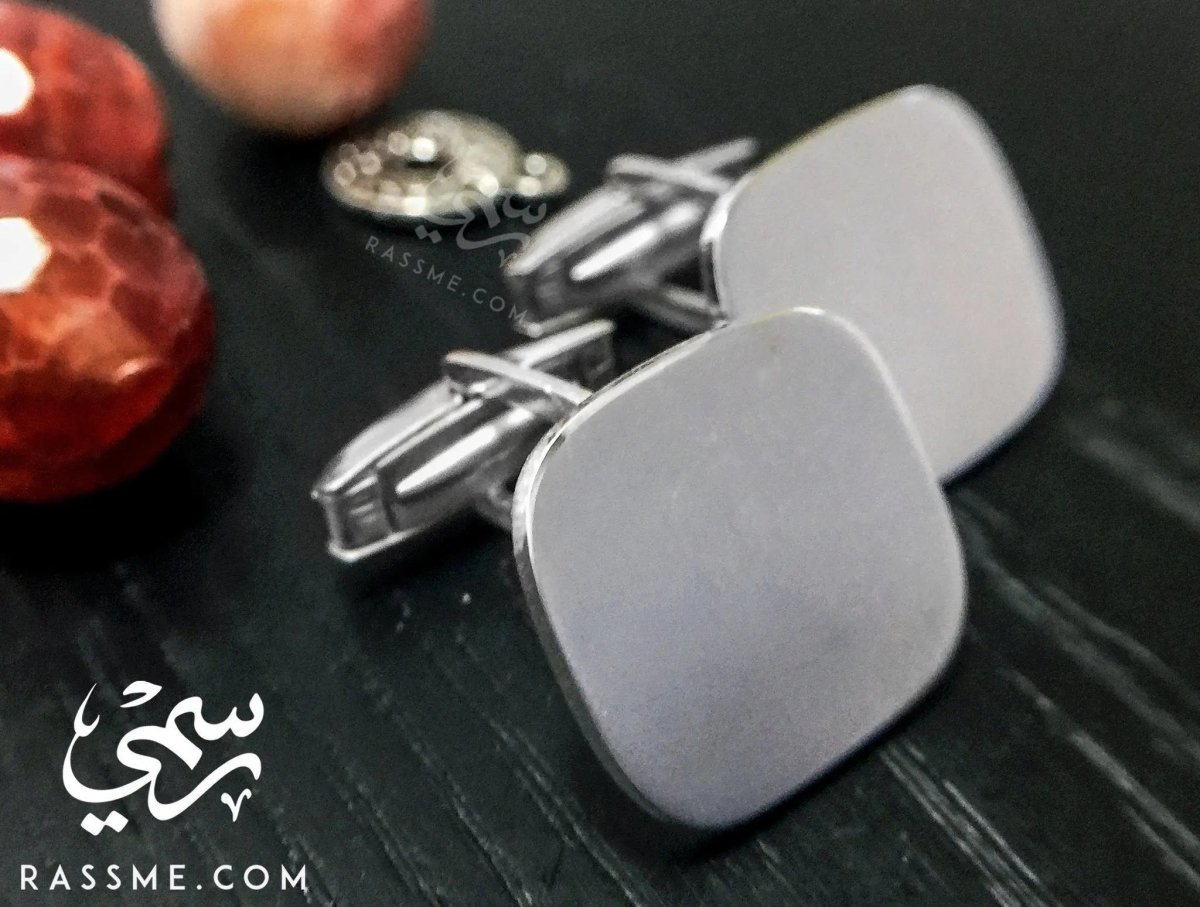 Customized Silver Cufflinks