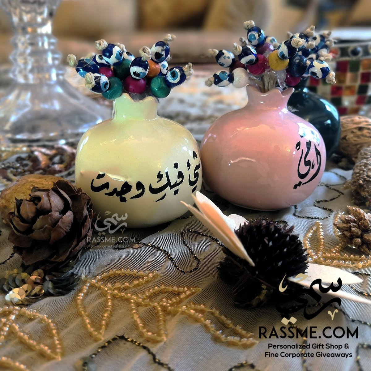Cute Personalized Ceramic Pomegranate Mother's day gifts