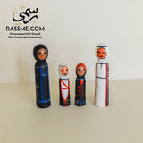 Cute Wooden Bedouin Traditional Figures Set