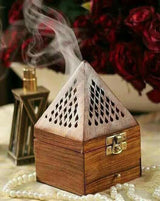 Handmade Wooden Incense Pyramid Holder Incense Box