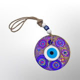 Evil Eye Glass Purple