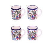 FLORAL CERAMIC COFFE TEA MUG 12OZ