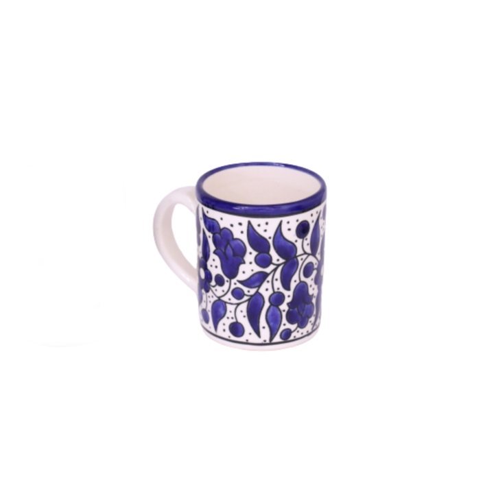 FLORAL CERAMIC COFFE TEA MUG 12OZ