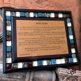 Personalized Handcrafted Wooden Mosaics Frame Stand or Wall