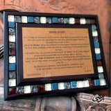 Personalized Handcrafted Wooden Mosaics Frame Stand or Wall