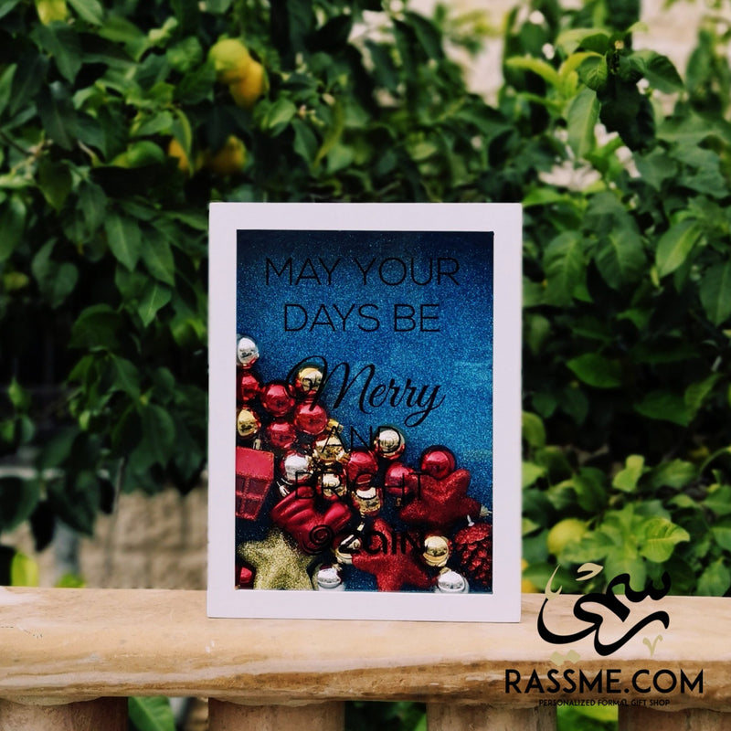Christmas Personalized Large White Frame