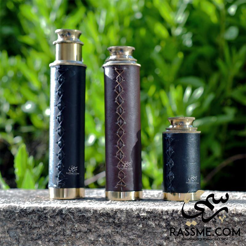Solid Brass Telescope Leather Portable