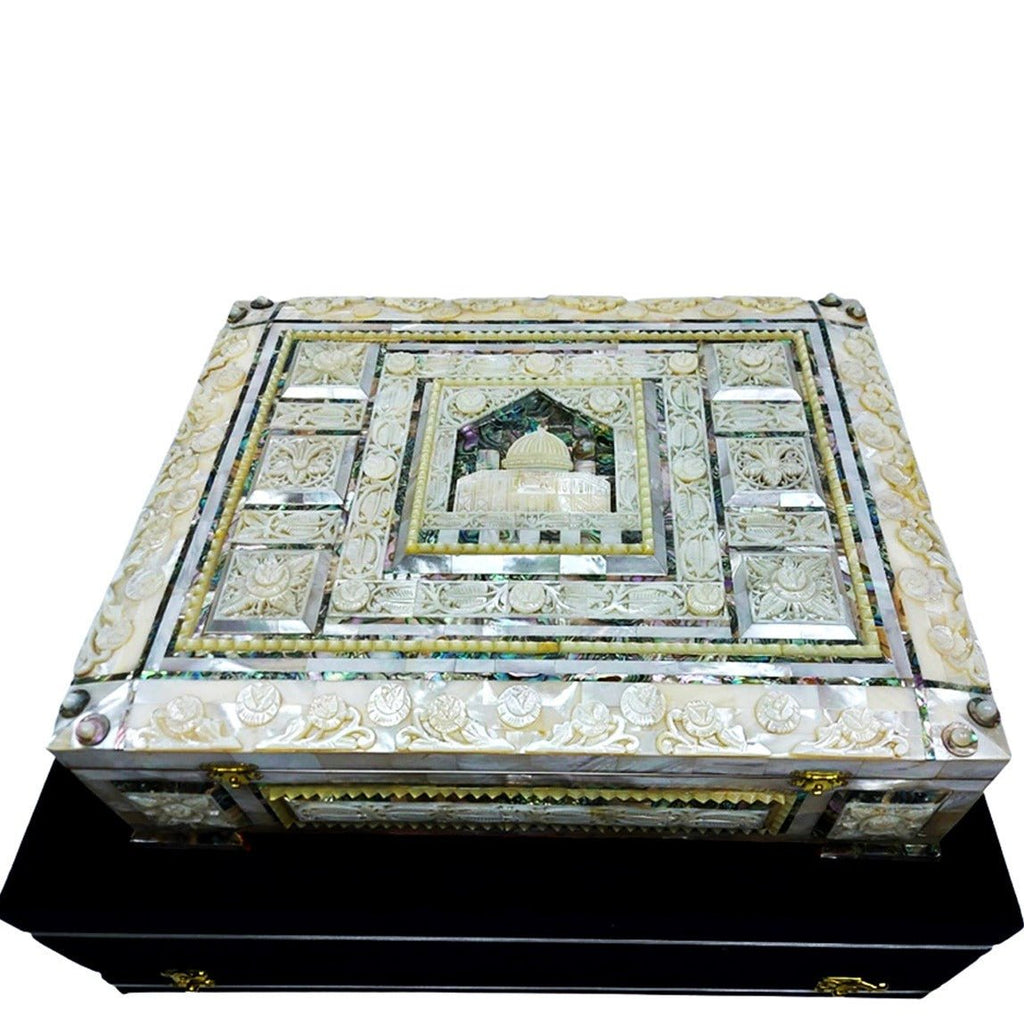 Genuine Mother Of Pearl Large Quran With Velvet Box